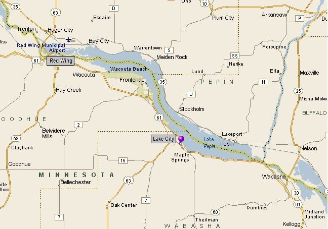 Lake City Travel Map